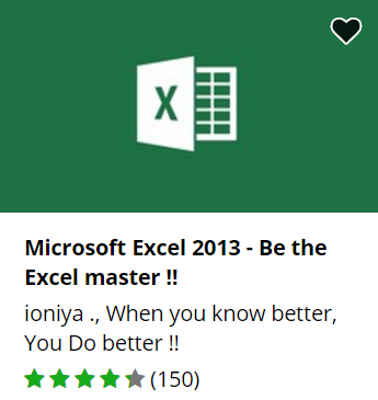 Udemy free Excel course.