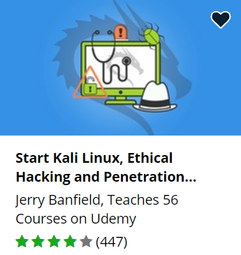 Udemy free hacking course.