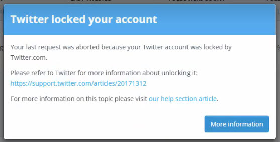 twitter locked account